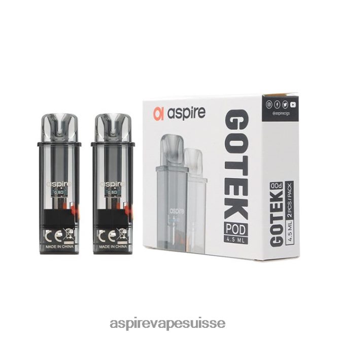 Aspire gotek pod (édition reremplie 4,5 ml) compatible avec gotek x et gotek s | Aspire Vape Suisse J404NX232